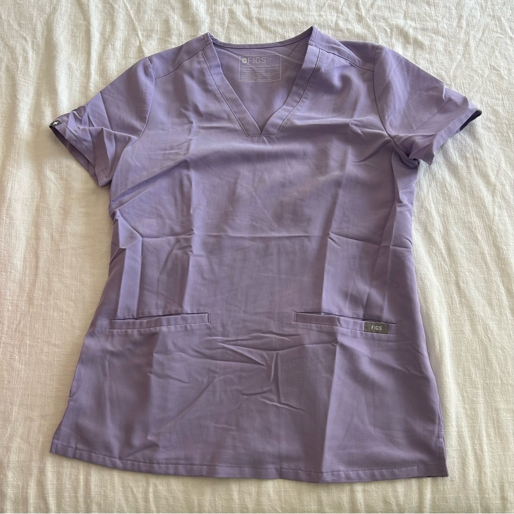 Figs Women's lavender Purple scrub Top